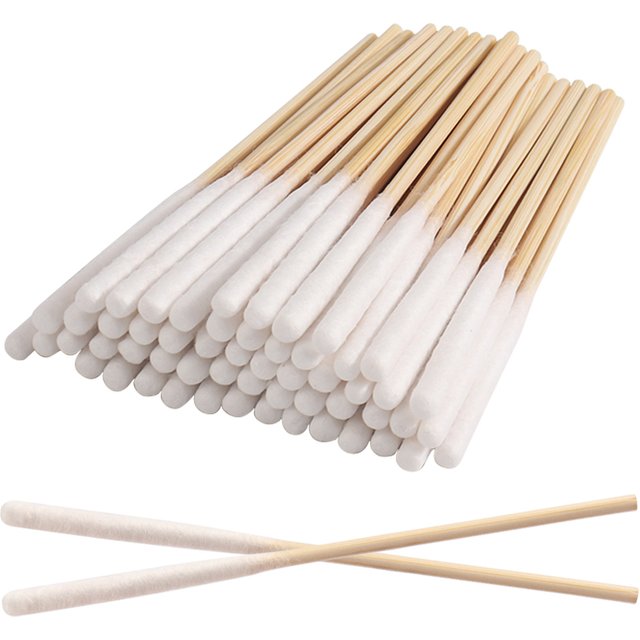 30pcs Thick Cotton Swab Wood Stick Apply Medicine Cotton Buds Eyelash Extension Ears Eyebrow Lip Clean Beauty Makeup Tools