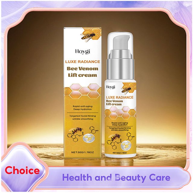 Natural Bee Venom Face Cream Wrinkle Fine Lines Remover Firming Moisturizing Lifting Anti-Aging Hyaluronic Acid Face Moisturiser