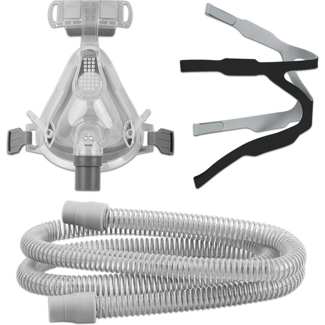 Universal for CPAP Full Face Mask Anti Snoring Sleep Apnea Sleep with Headgear Tube Inner Diameter Auto CPAP APAP BIPAP Machine