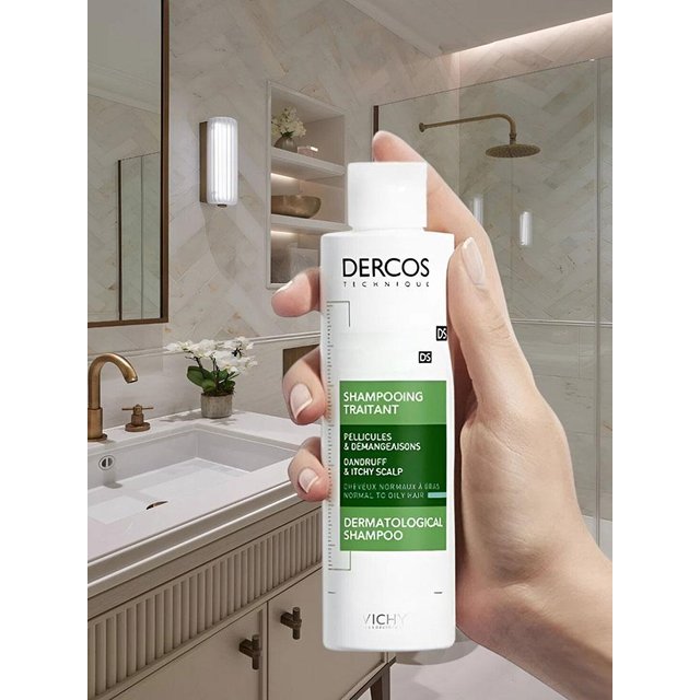 VICHY DERCOS Anti-Dandruff Purifying Shampoo Oil Controls Shampoo Refreshing and Nourishing Fluffy Shampoo Soothing Damaged Hair