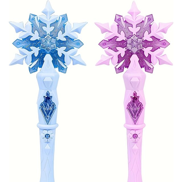 Hot Selling Anime Ice Princess Elsa Light Music Magic Dream Snow Wand Makeup Toy Girl Birthday Christmas Gift