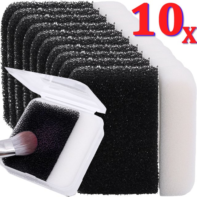New Makeup Brush Cleaning Box Sponge Puff Cleaner Quick Cleaning Sponge Brushes No Damage To Bristles Box Cleaning Cleaner Tools