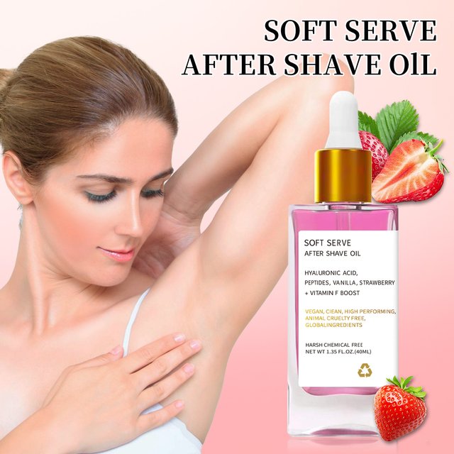 Women Serve Shave Oil Strawberry Vanilla After Shave Oil Truly Skin Care After Shave Oil For Smooth Skin Moisturizes Soft