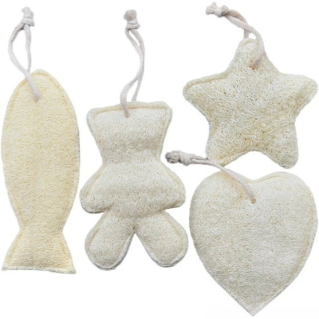 1pc Loofah Sponge Bath Ball Shower Rub Bath Shower Body Washing Brush Back Spa Body Scrubber Exfoliating Fish Bear Star Luffa