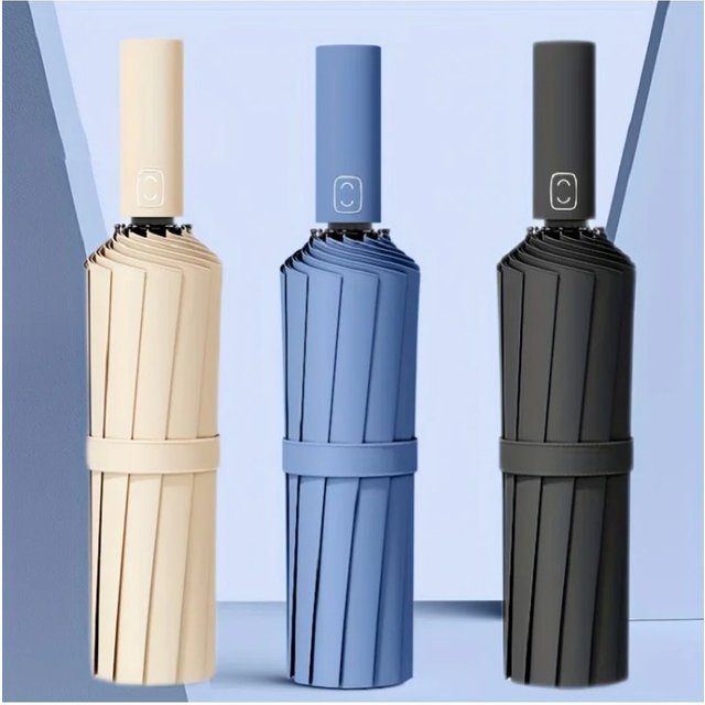 Reinforced 24-Bone Umbrella, Men's Business Strong And Durable Wind-resistant Umbrella, Anti-UV Sunscreen Umbrella Women's Sunny