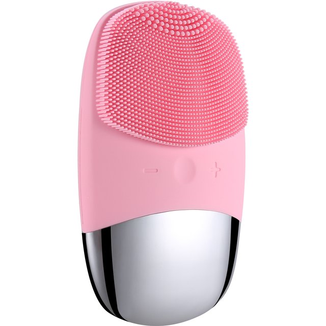Square Electric Facial Cleansing Brush Silicone Rechargeable Introducer Beauty Device Ultrasonic Face Cleaning Massage Tool