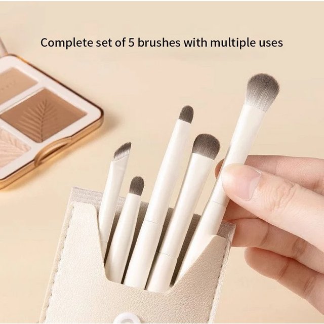 5/8/10 pièces pinceaux de maquillage pour les yeux naturels ensemble détail fard à paupières brosse pinceau de maquillage blanc Ultra doux fard à paupières Eyeliner outil de maquillage