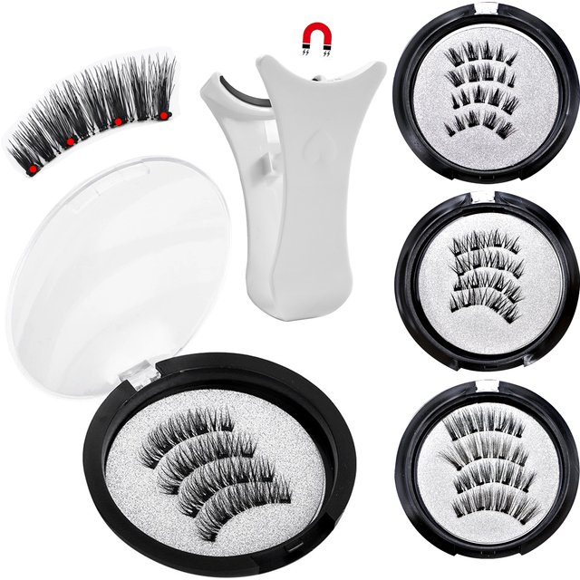 1 Pair Per Box Magnetic Lashes with Applicator Makeup Soft Reusable No Glue Needed Natural Magnetic Eyelashes Vendor