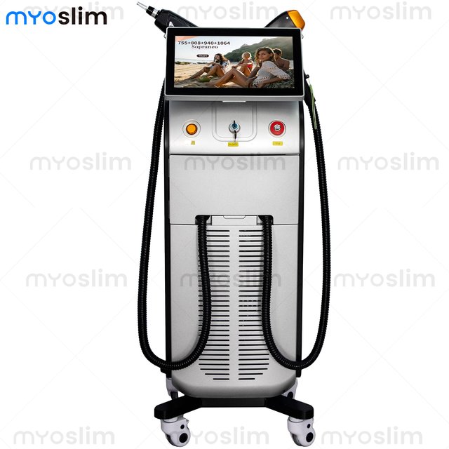Professional Ice Titanium Triple Wavelength 808nm Diode Beauty Device Salon Hair Removal Stable Energy Cosmetic Equipment