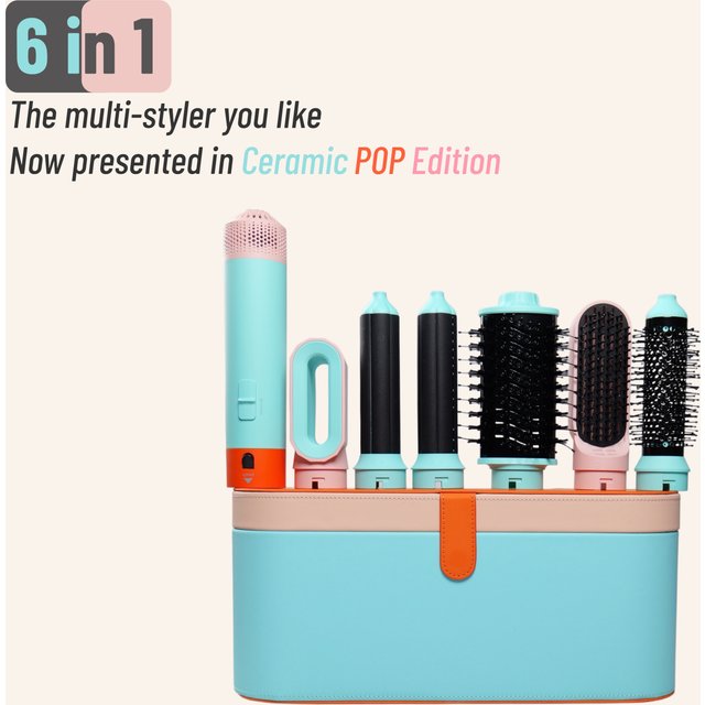 6 In 1 Multi Styler New Design Hair Dryer For Hair 6 in 1 Hair Styler With Curling Barrel Hot Air Brush Styling Tool MultiStyler
