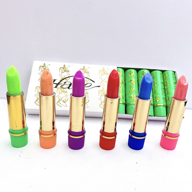 6PCS/BOX Magic Color Changing Lip Balm Set Long Lasting Butterfly Lip Liner Waterproof Sexy Velvet Lipstick For Party & Daily