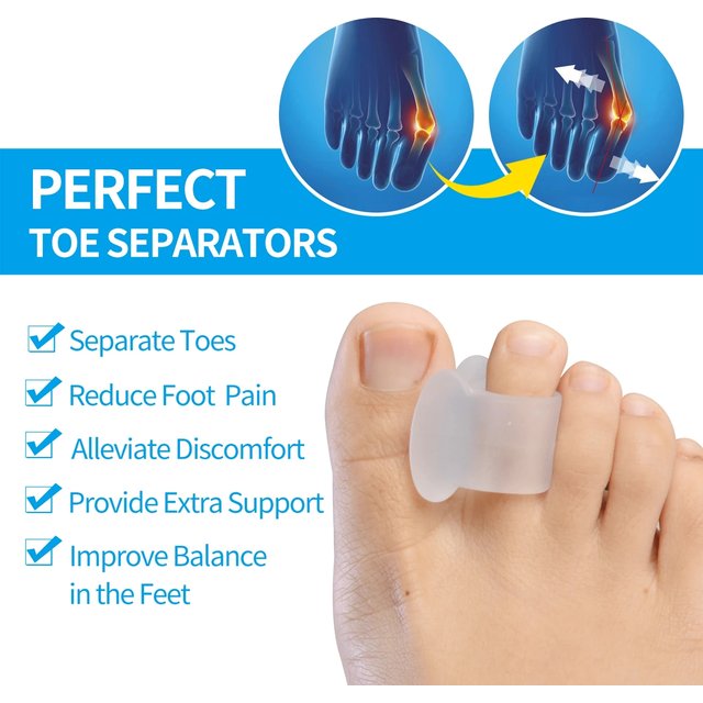 4pcs=2pairs Silicone Pedicure Hallux Valgus Corrector Bunion Guard Straightener Gel Toe Separator Separador Foot Care Tool