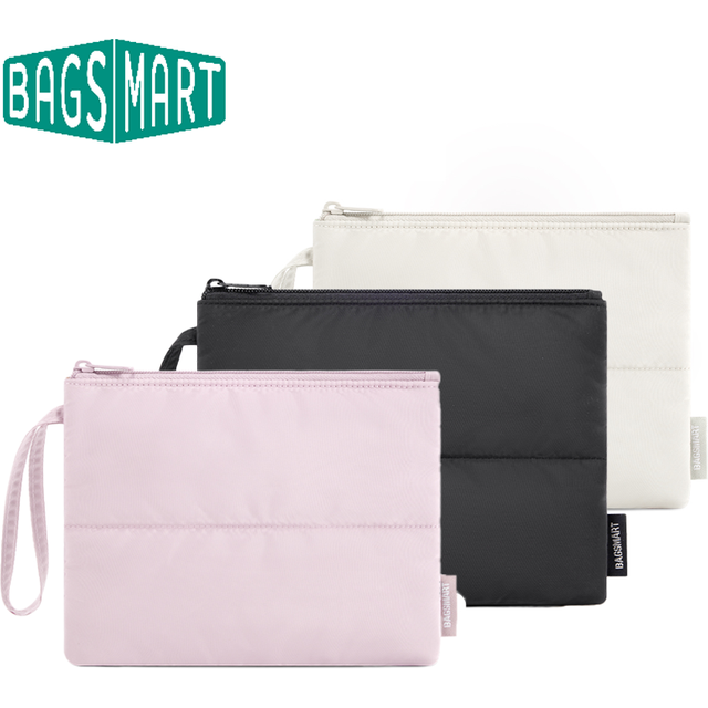 BAGSMART Mini Makeup Bag Portable Cosmetic Storage Bag Earphone Purse Jewelry Organizer Pouch Women Sanitary Napkin