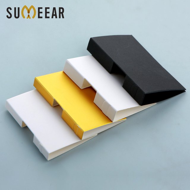 100/200 pièces/lot, emballage simple en carton pour flacons de parfum vides, boîte d'emballage noire, blanche ou dorée, uniquement cartons, sans flacons.
