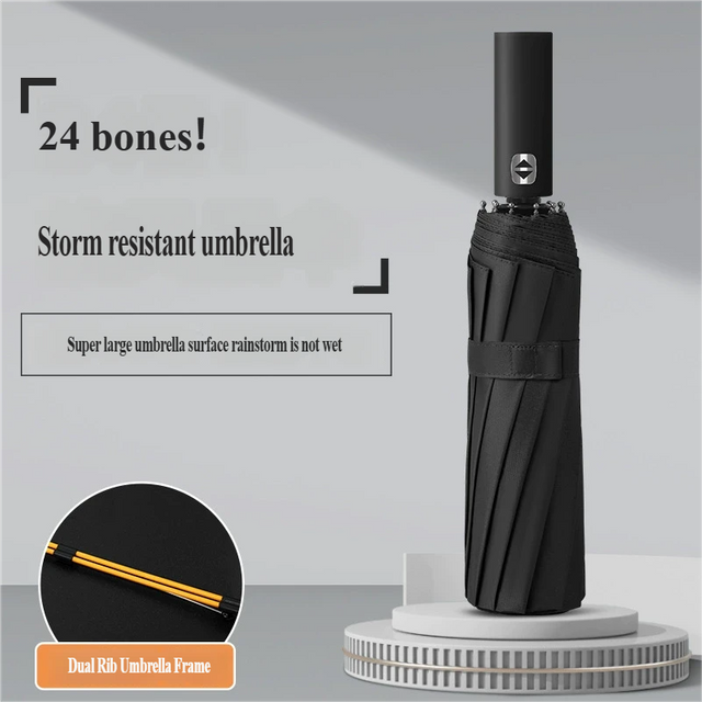 Large Automatic Umbrella 60 Bones Men's Strong Wind Resistant Sunscreen and UV Resistant Women's Dual Purpose Sun