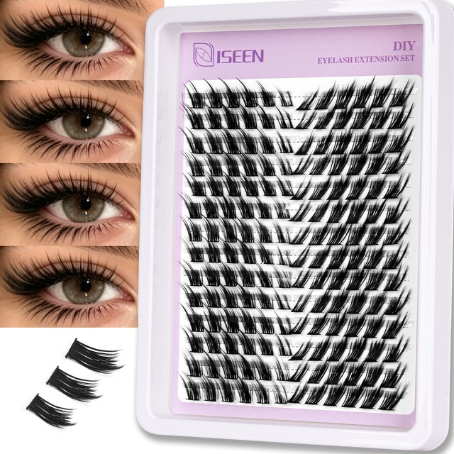 DIY Lash Clusters Cat Lashes Winged End Eye Elongated Eyelashes Extension Manga Eye Makeup