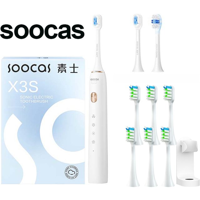 SOOCAS X3S Ultrasonic Electric Toothbrush IPX7 Waterproof Adult X3U Upgrade Smart Sonic Tooth Brush Upgraded USB Fast Chargeable