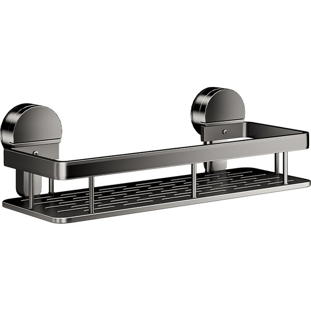 Suction Cup Bathroom Shelf No Drill Wall Mounted Shampoo Bottle Shower Rack Toilet Storage Caddy Rack Aluminum Bathroom Kitchen