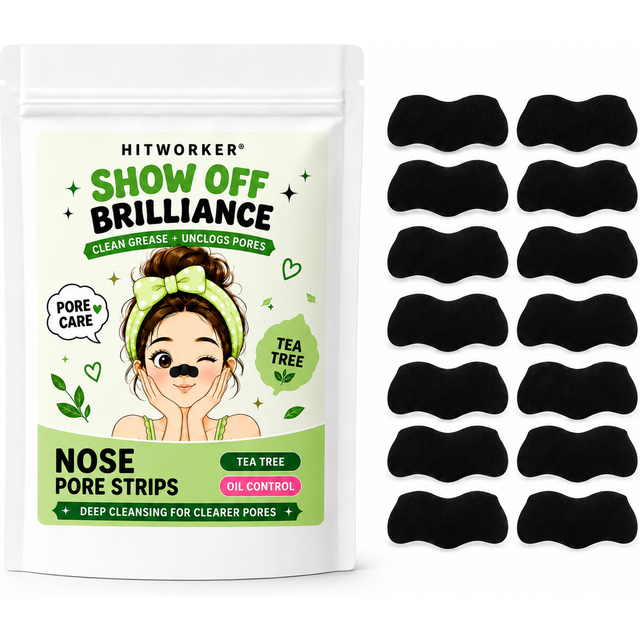 Unisex Blackhead-Removing Face Mask with Nose Patches Pore-Tightening Cleansing 14pcs Set for Deep Cleansing And Blackhead Remov