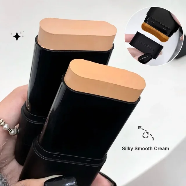Matte Foundation Cream Stick Waterproof Long Lasting Oil-control Cover Acne Face Smooth Makeup Base Water Light Concealer Cream