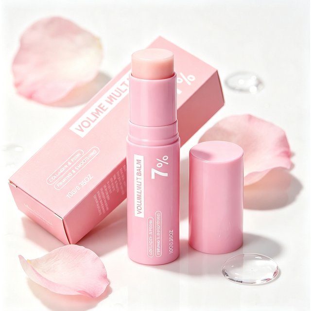 Pink Lightweight Moisturizing Balm Stick Face Lip Eye Area Hydrating Gentle Care Portable Solid Cream for women Daily Skin Care
