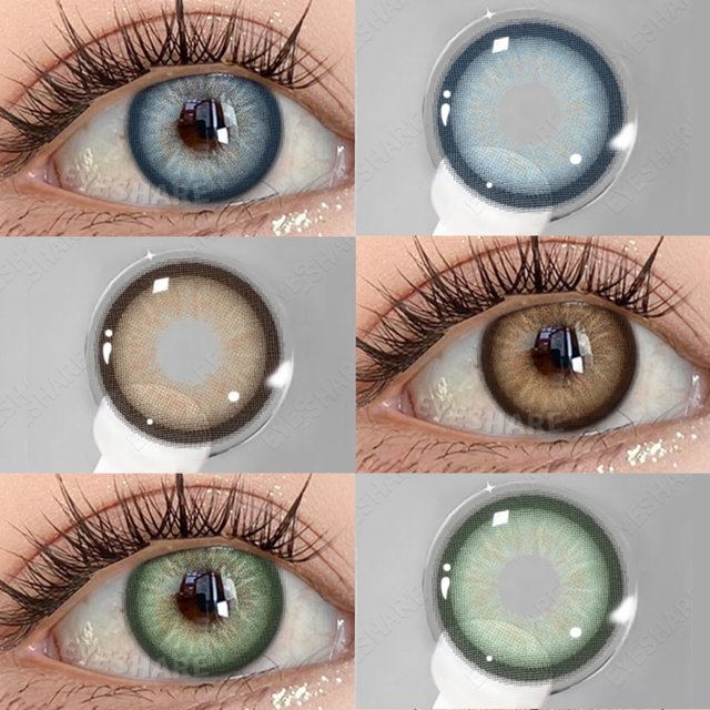 EYESHARE 14.5MM Color Contact Lenses for Big Eyes Cosmetics Blue Contact Lenses Brown Natural Contact Lenses Green Lense