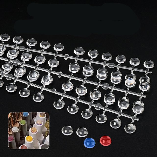 120pcs Nail Polish Display Table Polka Dot Color Card Nails Display Board Pea Bean Salon Nail Art Showing Shelf Makeup Tool