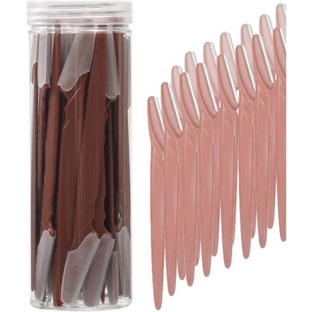 5/10/30/40Pcs Eyebrow Trimmer Face Blade Shaver Portable Eye Brow Epilation Hair Removal Safety Eyebrow Cutting Makeup Tools