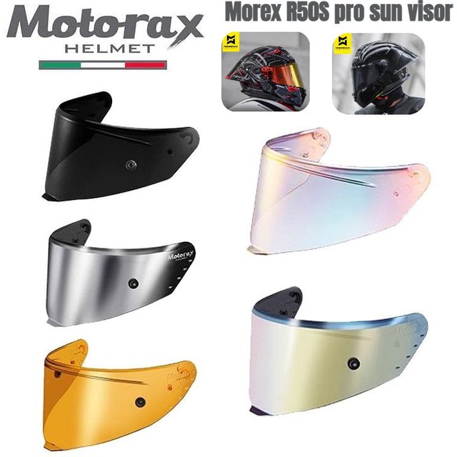 MOTORAX R50S Color Visors Competitive Buckle Helmet Lens R50Spro Helmet Replacement Sun Visors Face Mask Visera Casco Moto