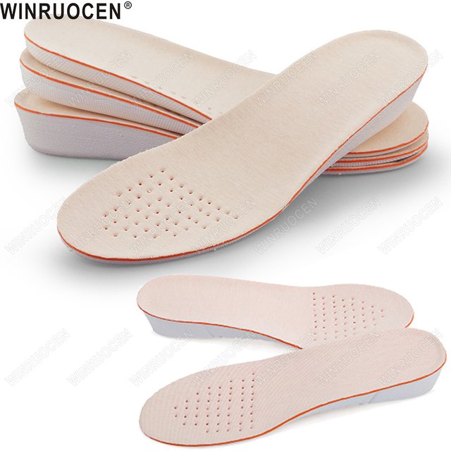 1 Pair 1.5/2.5/3.5cm Invisible Height Insoles for men Women Heel Lift Breathable Shock Absorption Orthopedic Foot Care man women