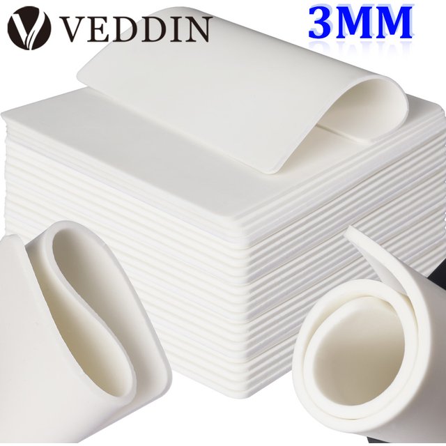 15/10/8/5/1pcs Tattoo Practice Skin 3MM Silicone White Fake Skins Double-Sided Permanent Makeup Training Supply Tattoo Accessory
