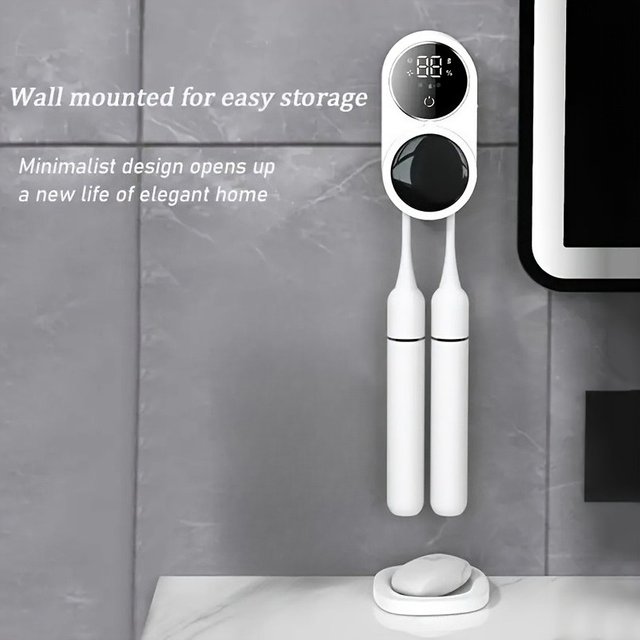 Intelligent Circulation Purification Toothbrush Sterilizer, Wall-Mounted Type Without Punching Holes