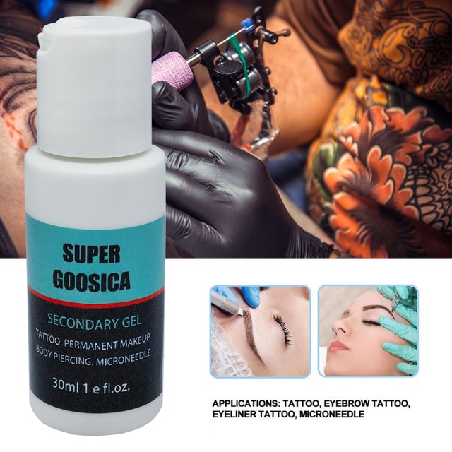 High Quality Super Goosica Tattoo Gel During Microblading Piercing Permanent Makeup Eyebrow Lips Tattoo Auxiliary 1.2oz