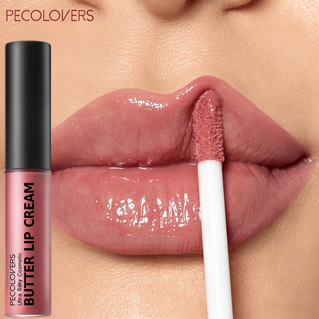 1PC Natural Nude Lip Gloss - Waterproof & Sweatproof, Mirror Shine, Creamy Texture, Highly Pigmented, Lightweight Non-sticky