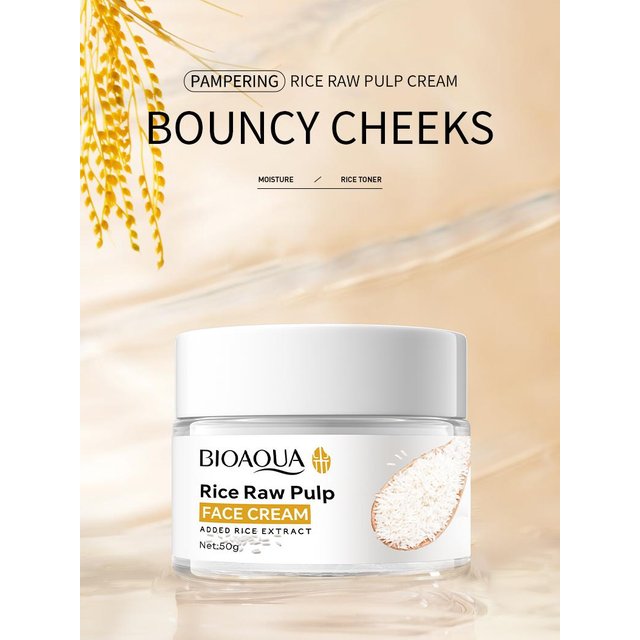 Rice Puree Face Cream Moisturizing Hydrating Whitening Face Cream Original Korean Face Beauty Skincare
