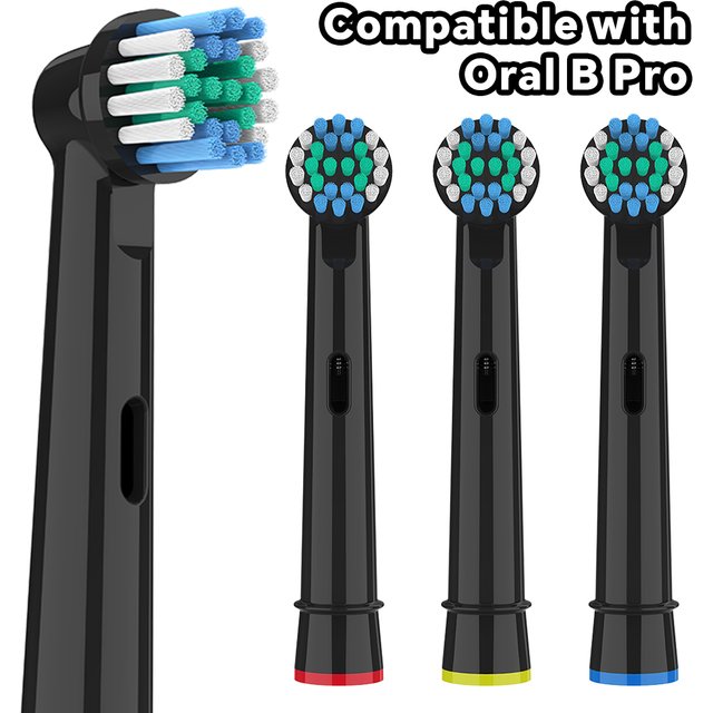 Rotating Replacement Brush Heads Compatible with Oral B Electric Toothbrush, Professional Toothbrush Head for Pro 1000/100/500