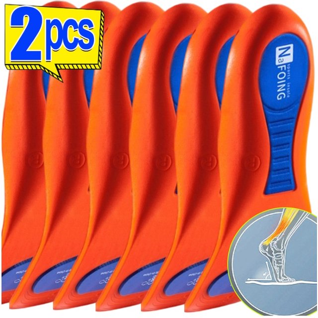 2pcs Insoles Sport Insoles for Shoes Sole Shock Absorption Deodorant Breathable Cushion for Orthopedic Insole Man Women New