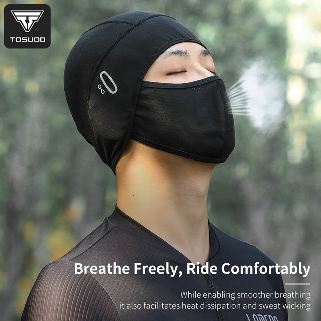 TOSUOD Summer Cycling Head Cover Breathable Sweat Releasing Bike Motorcycle Face Mask With Eye Holes For Biking Hiking Trekking
