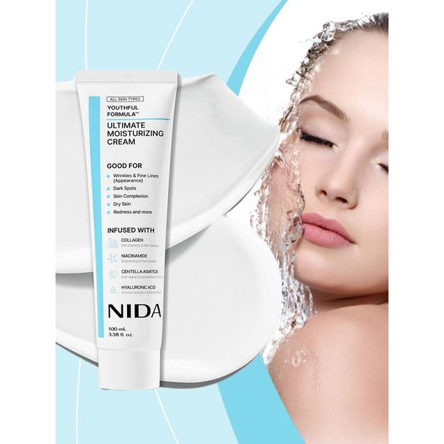 NIDA Daily Repairing Calming Pore Moisturizer Ultimate Moisturizing Cream Anti-Aging Whitening Repair Redness Essence Skin Care