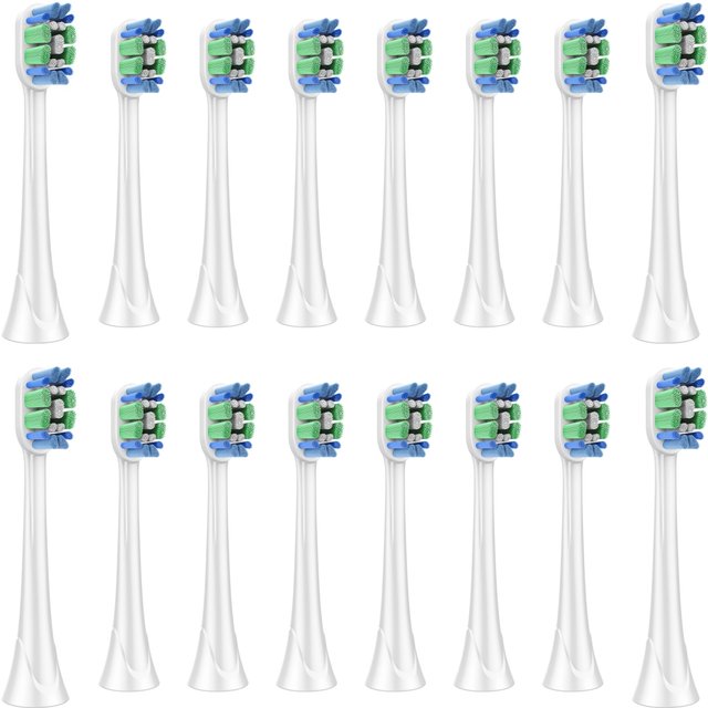 Replacement Toothbrush Heads Compatible with Phili Sonic care and More Click-on Electric Toothbrush Handles ,White