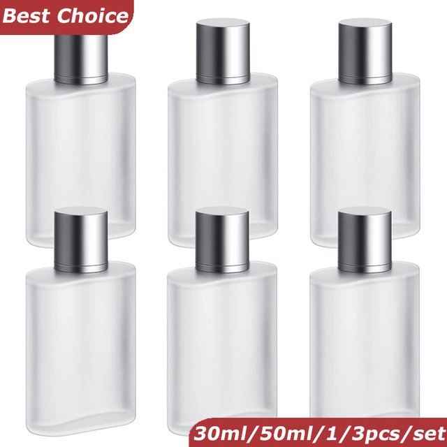 Bouteille de parfum en verre sablé à vis de 30ml, flacon pulvérisateur liquide, bouteille vide, distributeur de 50ml, maquillage vide, brume Fine