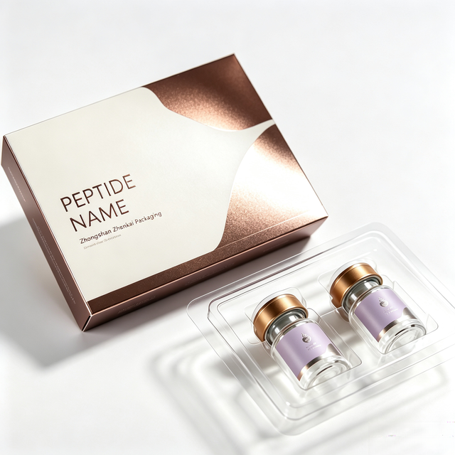 Customized Peptide Packaging Kit Matching Stickers Color Boxes For 3ml 5ml 10ml Injection Vials Skincare Fitness Tags
