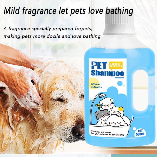 Gel douche pour animaux de compagnie, 500ml, nettoyage doux, désodorisant, Anti-démangeaison, parfum longue durée, shampoing pour chiot, chat, fournitures de soins pour animaux de compagnie