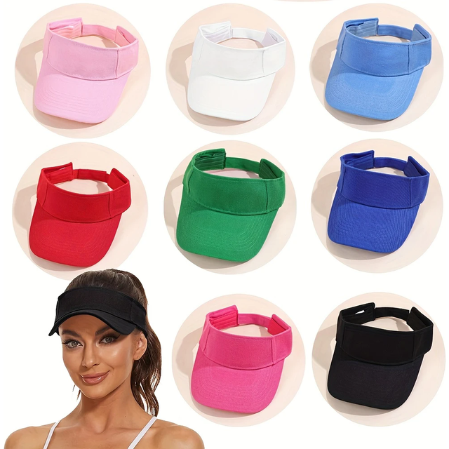 Summer Visors Denim Women Outdoor Sports Sun Baseball Cap Hat Golf Hiking Tennis Running Man Sunscreen Caps Autumn Red Wholesale