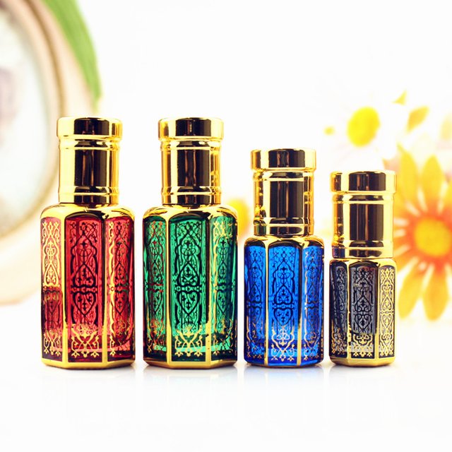 Flcopropriété en verre Roll-On coloré, petit rouleau, parfum HI, huile essentielle, contenant africain, tous les jours, 3ml, 6ml, 12ml, 10 pièces, 50 pièces