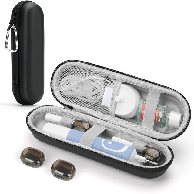 Electric Toothbrush Case For Oral B / Oral-B Pro / Philips Sonicare / Aquasonic, Shockproof,Waterproof,Compact Storage Bag