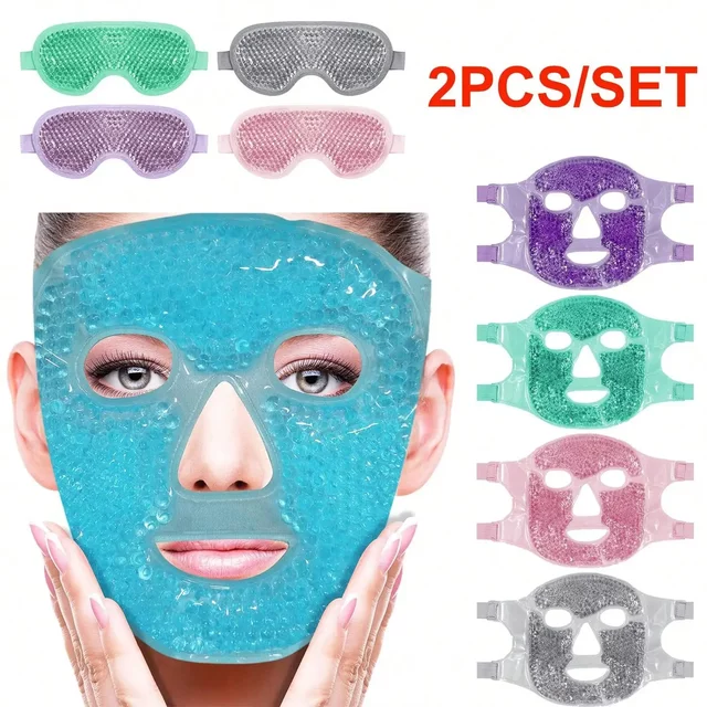 Gel rafraîchissant glace visage masque pour les yeux masque Facial chaud froid compresse Pack Gel perles froid visage masque pour les yeux sac de glace, compresse sommeil FaceSPA