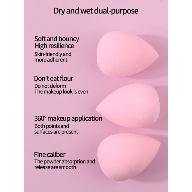 100/50/30/25/20/12PCS XL Super Affordable Large Soft Makeup Sponge Beauty Egg Set, No Powder Sticking Portable Makeup Tool