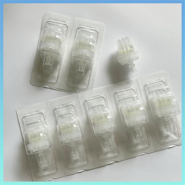 21pcs/box Korean 9-Pins Hand Skincare Tools Rotate Gently to Adjust Needle Penetration Depth from 0‑2 mm According to You