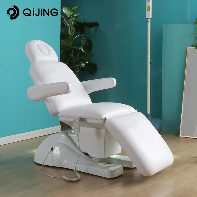 Full Electrical Medical Aesthetic Chair Facial Beauty Bed Doctors Facial Spa Bed Adjustable Reclining Eyebrow Lash Bed for Sale